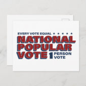 1 Persoon 1 Stembriefkaart Briefkaart (Voorkant / Achterkant)