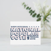 1 Persoon 1 Stemming Briefkaart (Staand voorkant)