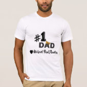 #1 Persoonlijk T-shirt Vaderliefde (Voorkant)