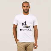 #1 Persoonlijk T-shirt Vaderliefde (Voorkant volledig)