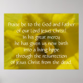1 Peter 1:3 Poster (Voorkant)
