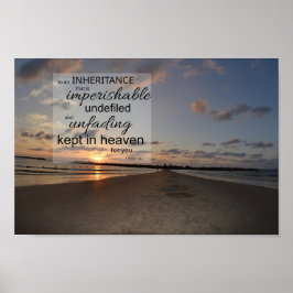 1 Peter 1:4 Posterprint | Eeuwige Erfenis Poster