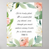 1 Peter 1:6, ben echt blij Poster (Voorkant)