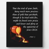1 Peter 1:7 Plaque Fotoplaat (Voorkant)