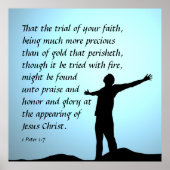 1 Peter 1:7 Poster (Voorkant)