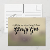 1 Peter 2:12 - Glorify God Briefkaart (Voorkant / Achterkant)