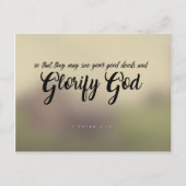 1 Peter 2:12 - Glorify God Briefkaart (Voorkant)