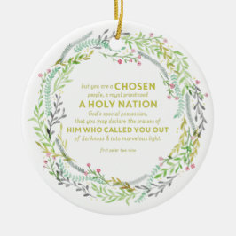 1 Peter 2:9 Keramisch Ornament