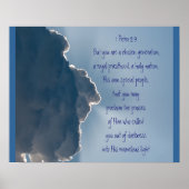 1 Peter 2:9 Manuscript U bent een Keuze Generatie Poster (Voorkant)