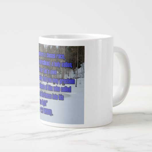 1 Peter 2:9 WEBU Mug Grote Koffiekop (Voorkant rechts)