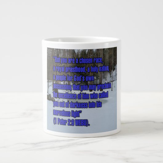 1 Peter 2:9 WEBU Mug Grote Koffiekop (Voorkant)