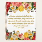 1 Peter 3:7 Bijbelse kalenderplanner Planner (Voorkant)