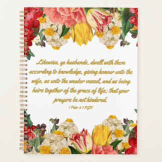 1 Peter 3:7 Bijbelse kalenderplanner Planner