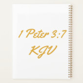 1 Peter 3:7 Bijbelse kalenderplanner Planner (Achterkant)