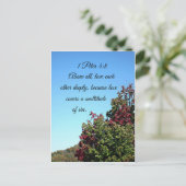 1 Peter 4:8 Bovenal, hou diep van elkaar Briefkaart (Staand voorkant)