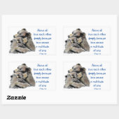 1 Peter 4|:8 Bovenal Liefde Zeer Inspirerend Rechthoekige Sticker (Vel)