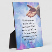 1 Peter 5:6-7 Fotoplaat (Zijkant)