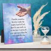 1 Peter 5:6-7 Fotoplaat (Zijkant)