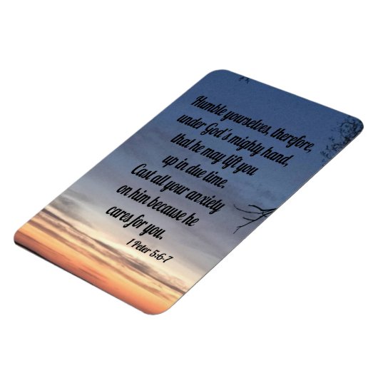 1 Peter 5:6-7 Magneet (Linkerzijde)