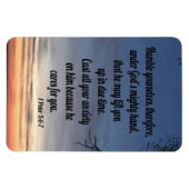 1 Peter 5:6-7 Magneet (Horizontaal)