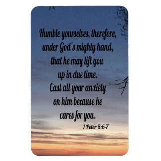 1 Peter 5:6-7 Magneet