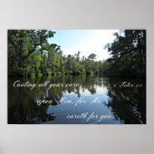 1 Peter 5:7 Al je zorgen over hem... Poster (Voorkant)