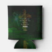 1 Peter 5:7 Bijbelversen citaat Blikjeskoeler (Achterkant)