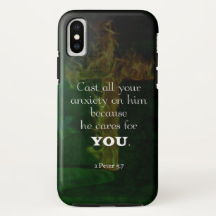 1 Peter 5:7 Bijbelversen citaat Case-Mate iPhone Case