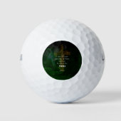 1 Peter 5:7 Bijbelversen citaat Golfballen (Voorkant)