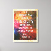 1 Peter 5:7 canvas print (Voorkant)