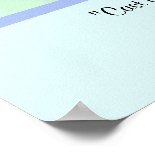 1 Peter 5:7 Christelijk Poster (Hoek)