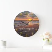 1 Peter 5:7 Christelijke oceaan met zonsondergang Grote Klok (Huis)