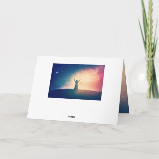 1 Peter 5:7 Gegoten al uw geef op hem, Manuscript Kaart (Achterkant)