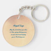 1 Peter 5:7 Gegoten al uw geef op hem, Manuscript Sleutelhanger (Achterkant)