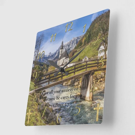 1 Peter 5:7 kerk bij de berg Vierkante Klok (Hoek)