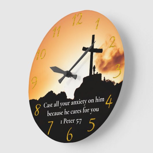 1 Peter 5:7 kruis op een berg Grote Klok (Hoek)