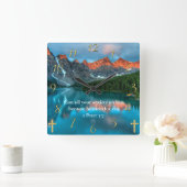 1 Peter 5:7 prachtige uitzicht van het meer Vierkante Klok (Huis)