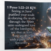 1 Petrus 1:22-25 - Zuiver Hart en Zaad Drieluik Kaart (Binnenzijde eerst)