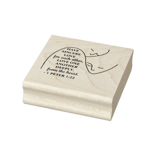 1 Petrus 1:22 - Valentijnsdag Bijbelvers Rubberstempel (Stempel)