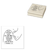 1 Petrus 1:22 - Valentijnsdag Bijbelvers Rubberstempel (Gestempeld)