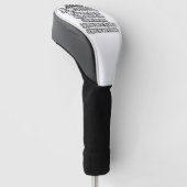 1 Petrus 2:24 Statenvertaling Bijbelvers Golfheadcover (Schuin)