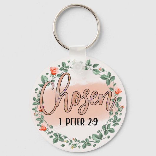 1 Petrus 2:9 Christelijk Bijbelvers Sleutelhanger (Voorkant)