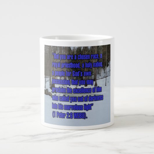 1 Petrus 2:9 WEBU Mug Grote Koffiekop (Voorkant)