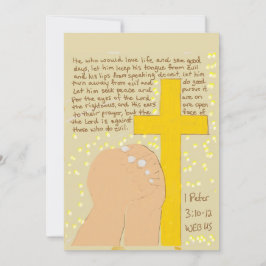 1 Petrus 3:10–12 Schriftkaart — Vrede zoeken Bedankkaart
