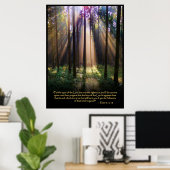 1 Petrus 3:12-13 Christelijk Bijbelvers Poster (Thuiskantoor)