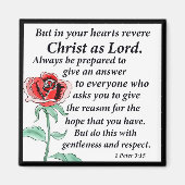 1 Petrus 3:15 Magneet (Voorkant)