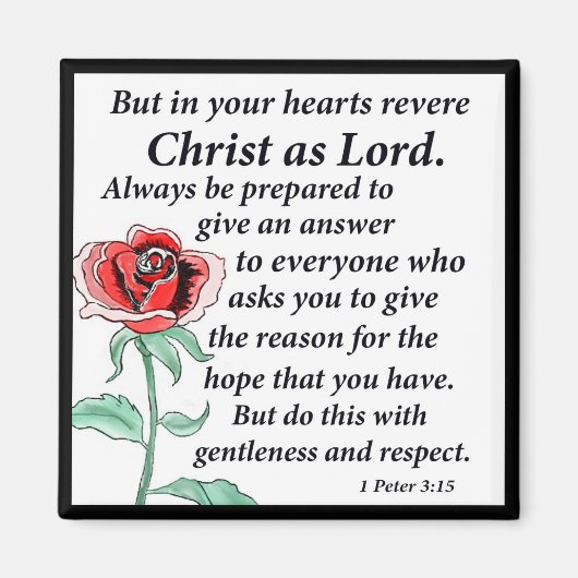 1 Petrus 3:15 Magneet (Voorkant)