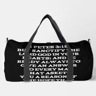 1 Petrus 3:15 Wees Altijd Bereid om een Antwoord t Plunjezak