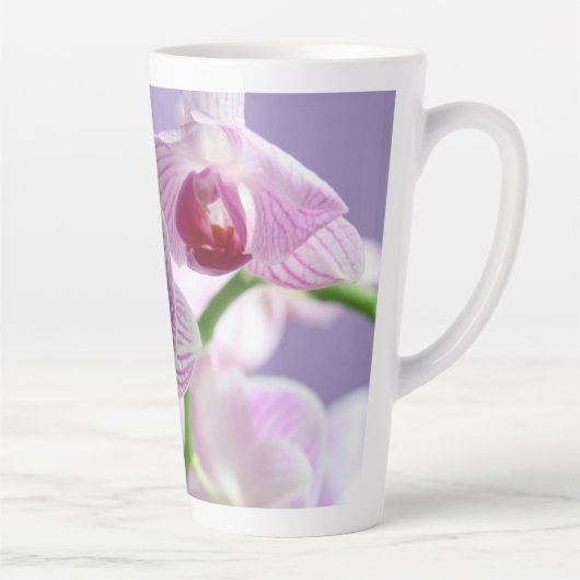 1 Petrus 4:8 Orchideeën Latte Mok (Rechts)