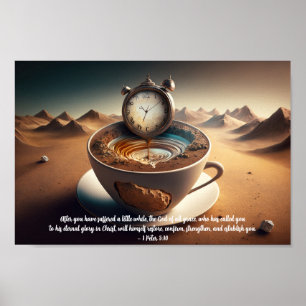 1 Petrus 5:10 Surrealistische woestijn Wilderness  Poster
